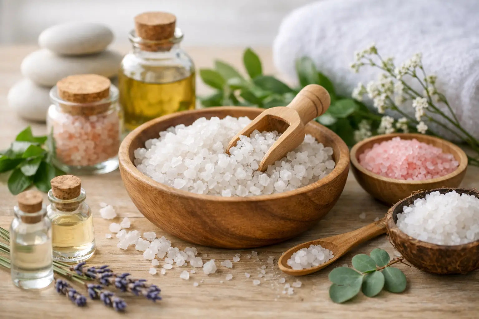Natural Bath Salts Without Artificial Additives