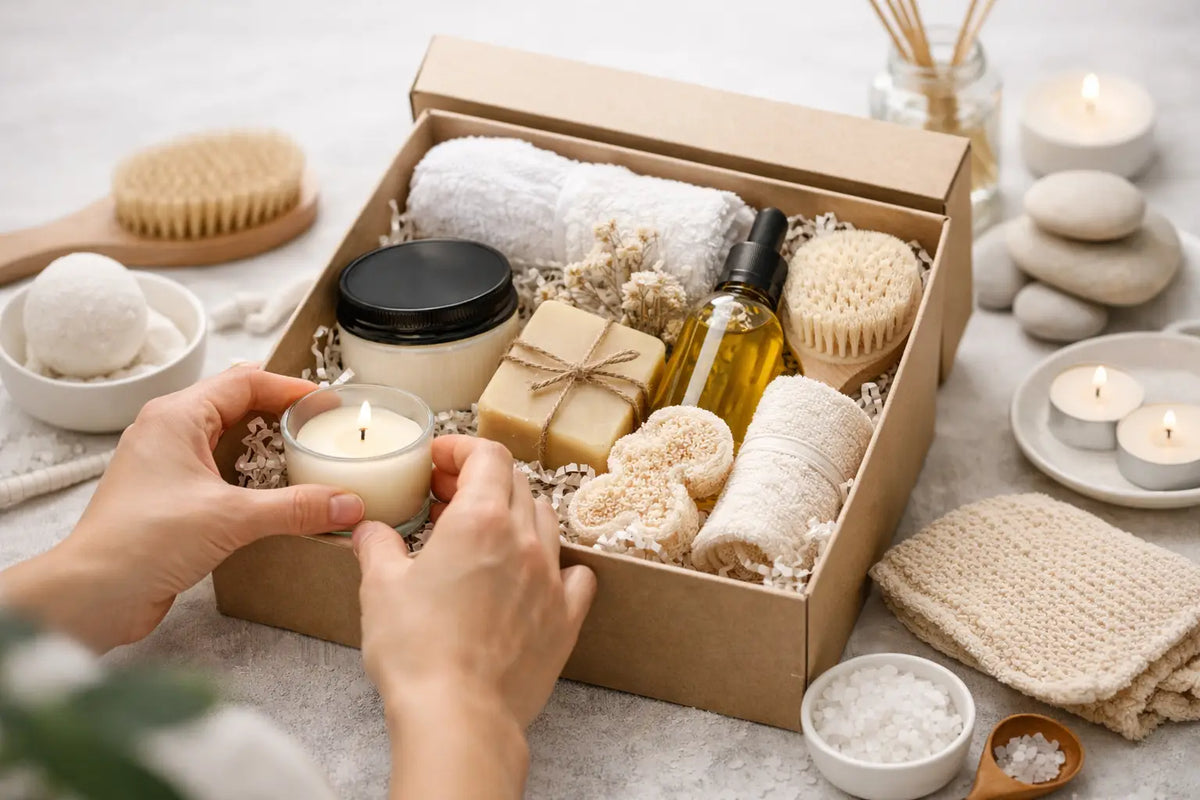 How to Assemble a Spa Gift Box With Intention
