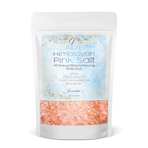 Fasl Himalayan Pink Salt Aromatherapy body Soak and Jasmin Oils, 18oz - Fasl