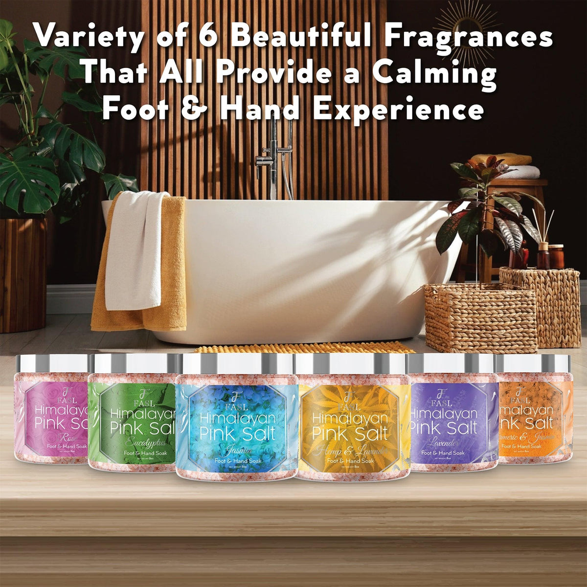 Fasl Himalayan Pink Salt Foot Soak | Hemp and Lavender Essential Oils - Fasl 