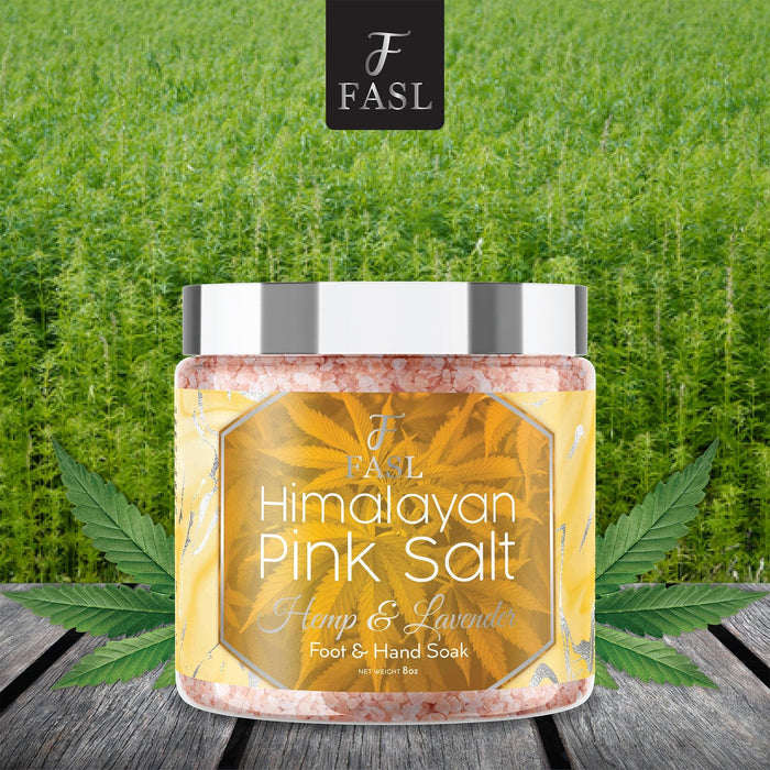 Fasl Himalayan Pink Salt Foot Soak | Hemp and Lavender Essential Oils - Fasl