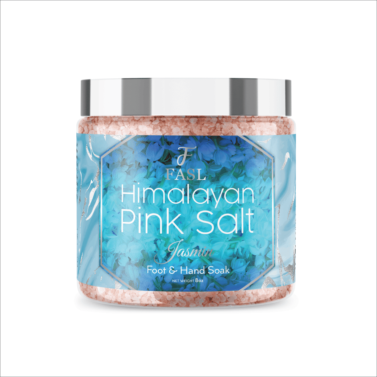 Fasl Himalayan Pink Salt Foot Soak | Jasmin Essential Oils 8oz Jar - Fasl 