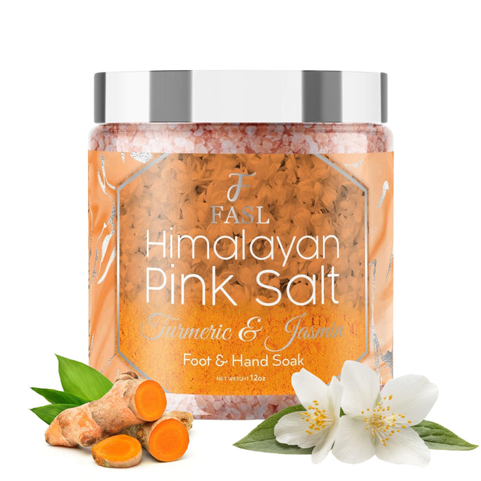 Fasl Himalayan Pink Salt Foot Soak | Turmeric and Jasmin Essential Oils - Fasl