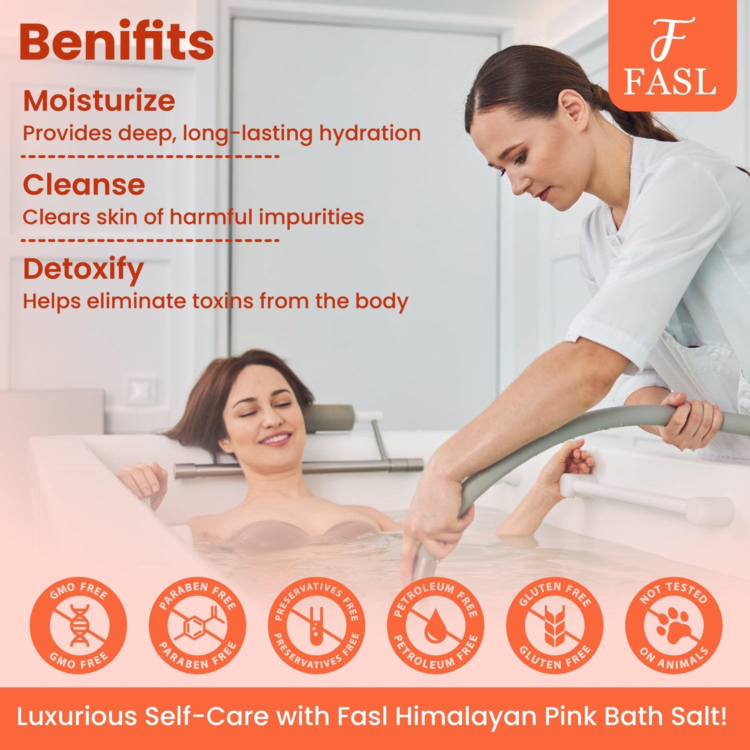 Fasl Himalayan Pink Salt Foot Soak | Turmeric and Jasmin Essential Oils - Fasl 