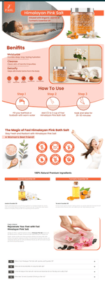 Fasl Himalayan Pink Salt Foot Soak | Turmeric and Jasmin Essential Oils - Fasl 