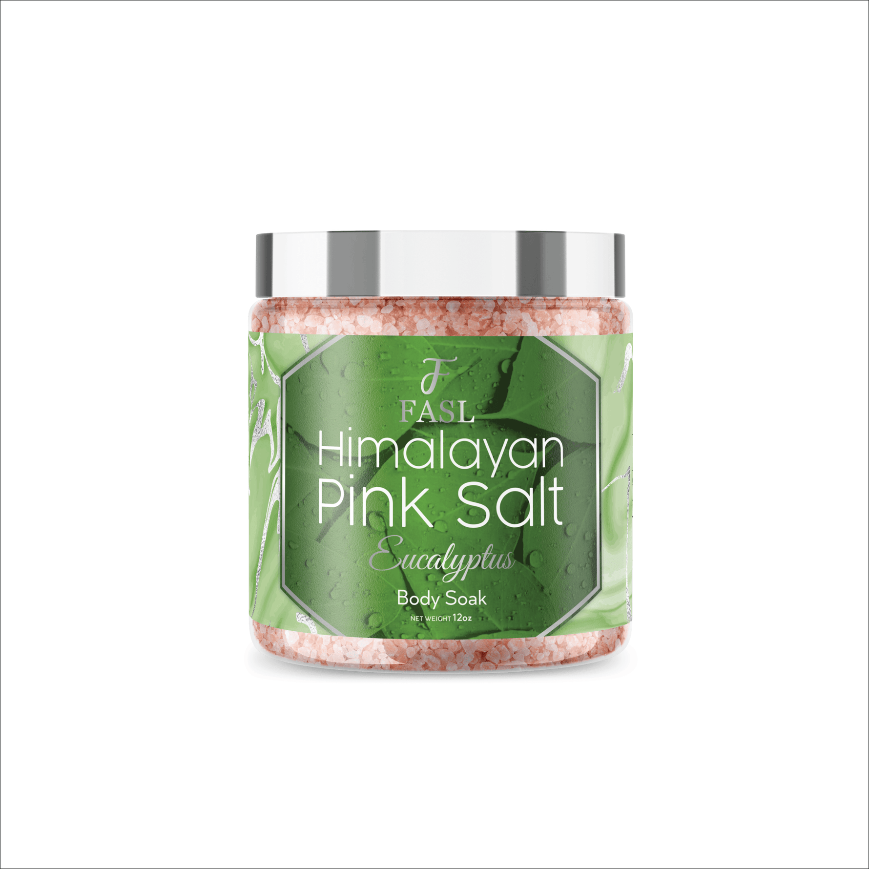 Fasl's Himalayan Pink Salt Body Soak | Eucalyptus Essential Oils 12 oz Jar - Fasl 