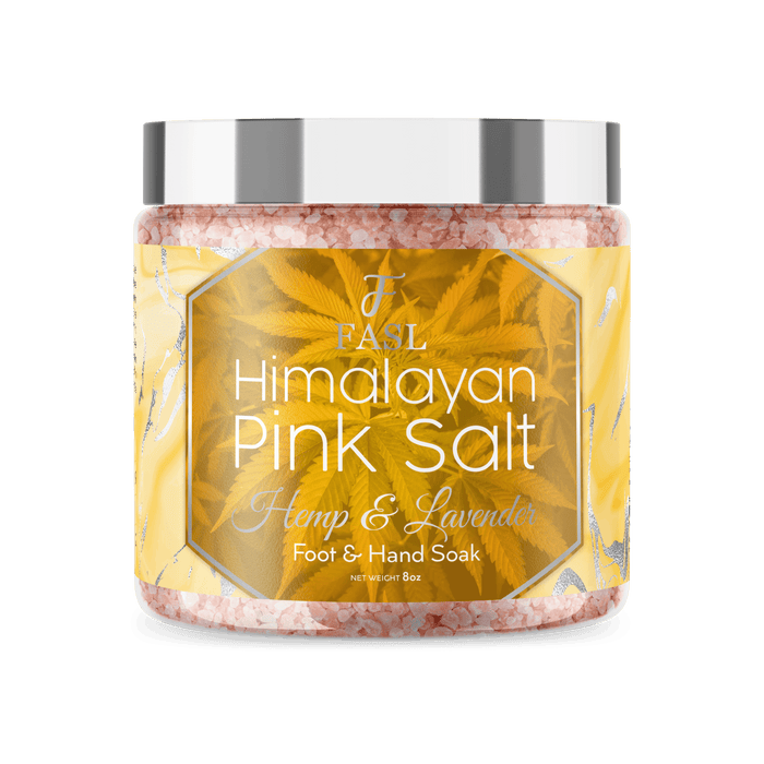 Fasl's Himalayan Pink Salt Body Soak | Eucalyptus Essential Oils 12 oz Jar - Fasl