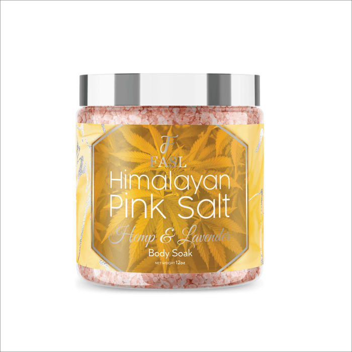 Fasl's Himalayan Pink Salt Body Soak | Hemp and Lavender Essential Oils - Fasl