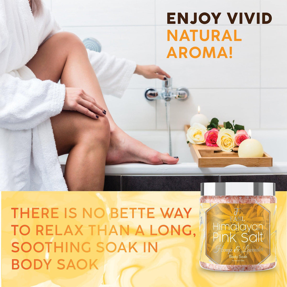 Fasl's Himalayan Pink Salt Body Soak | Hemp and Lavender Essential Oils - Fasl 