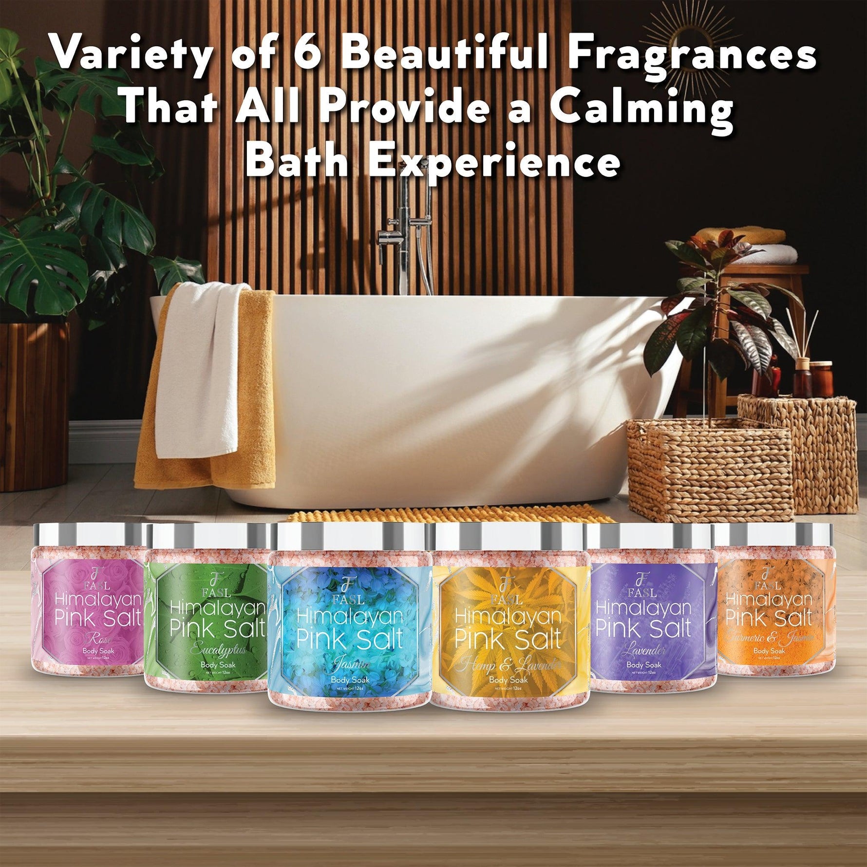 Fasl's Himalayan Pink Salt Body Soak | Hemp and Lavender Essential Oils - Fasl 