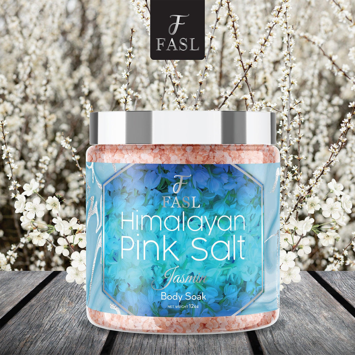 Fasl's Himalayan Pink Salt Body Soak | Jasmin Essential Oils - Fasl 