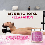 Fasl's Himalayan Pink Salt Body Soak | Rose Essential Oils 12 oz Jar - Fasl 