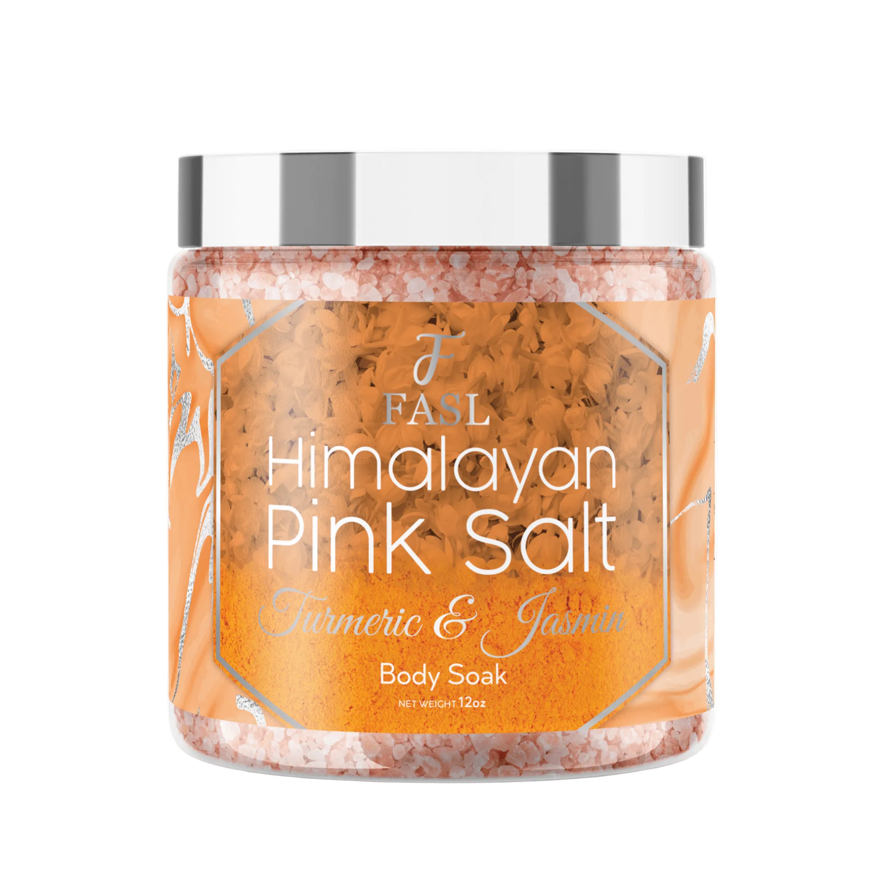 Fasl's Himalayan Pink Salt Body Soak | Turmeric and Jasmin Essential Oils - Fasl #turmeric-and-jasmin