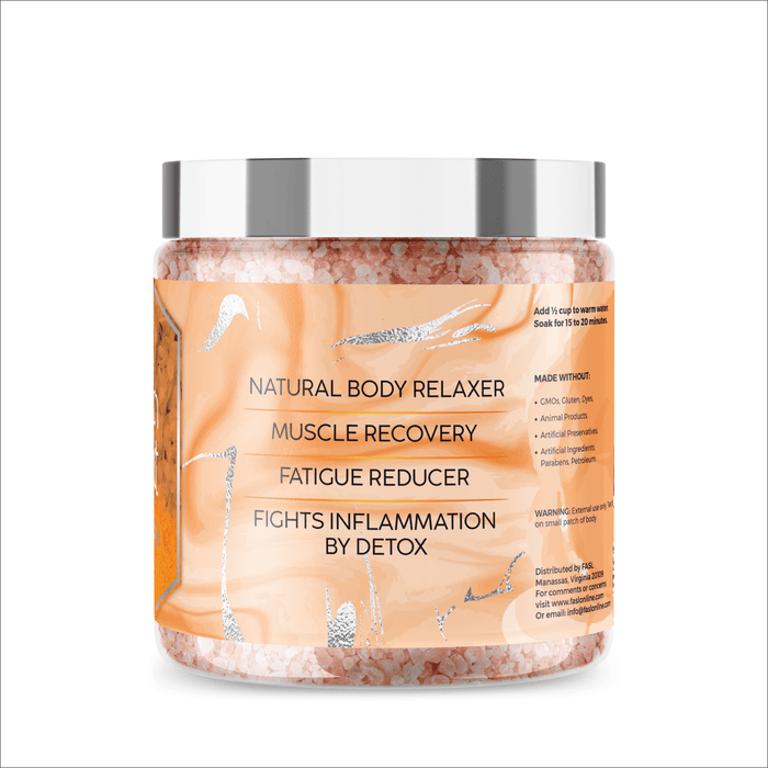 Fasl's Himalayan Pink Salt Body Soak | Turmeric and Jasmin Essential Oils - Fasl