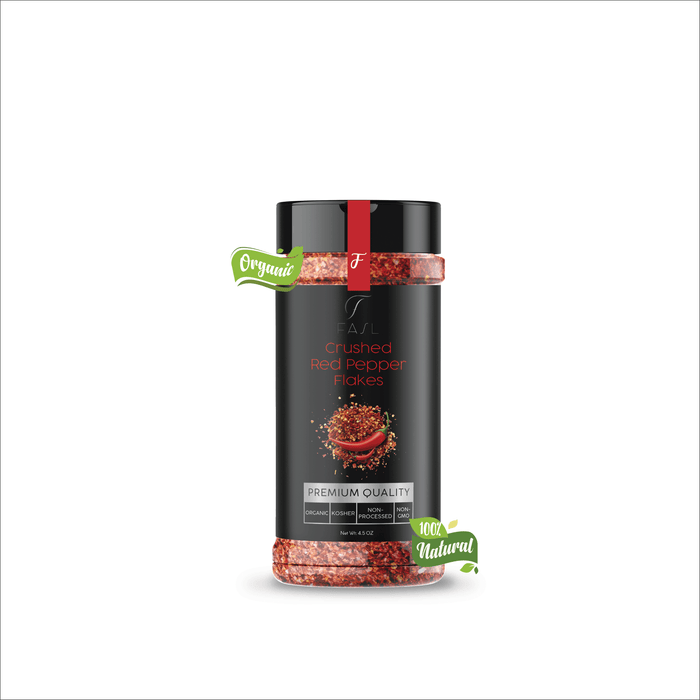 Fresh Tasting, Organic Crushed Red Chili Pepper Flakes. 4.5 Oz - Fasl