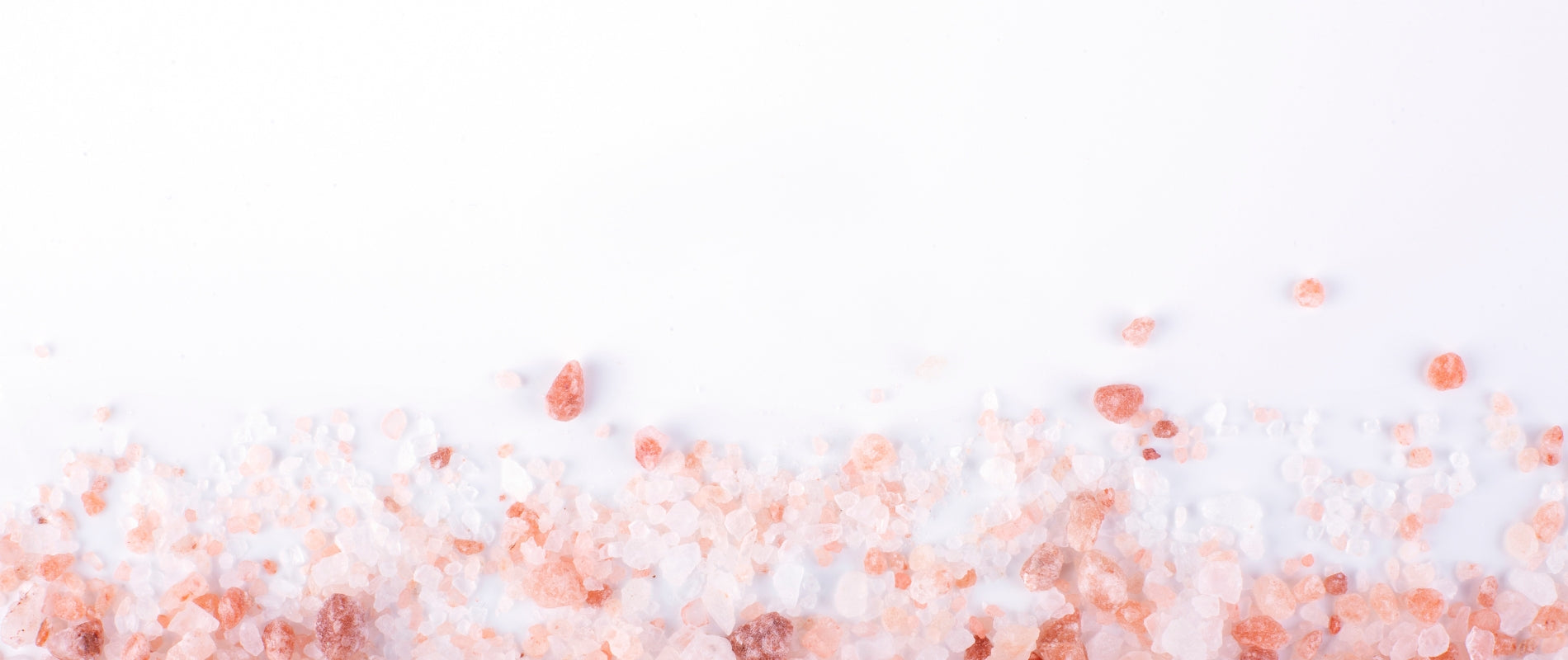 FASL Himalayan pink salt on a white background