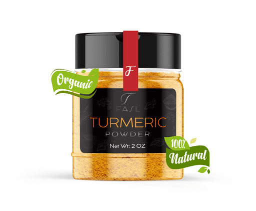 Indian Turmeric Root Powder w/ Curcumin | 100% Raw - Fasl